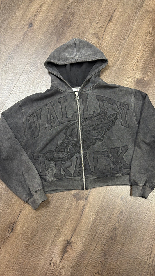 Valley Dreams Washed Black Zip Up