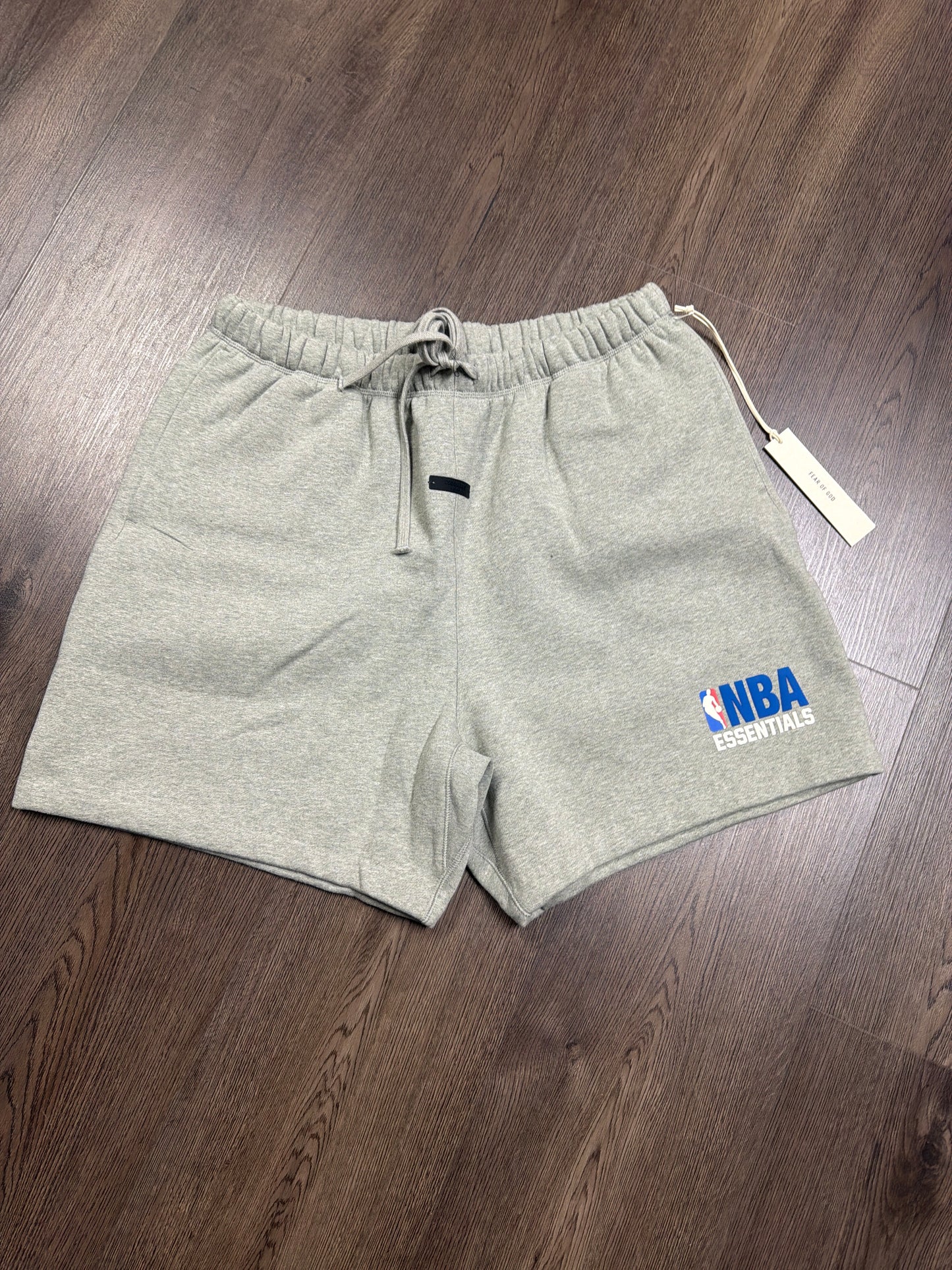 Fear of God Essentials x NBA Grey Shorts