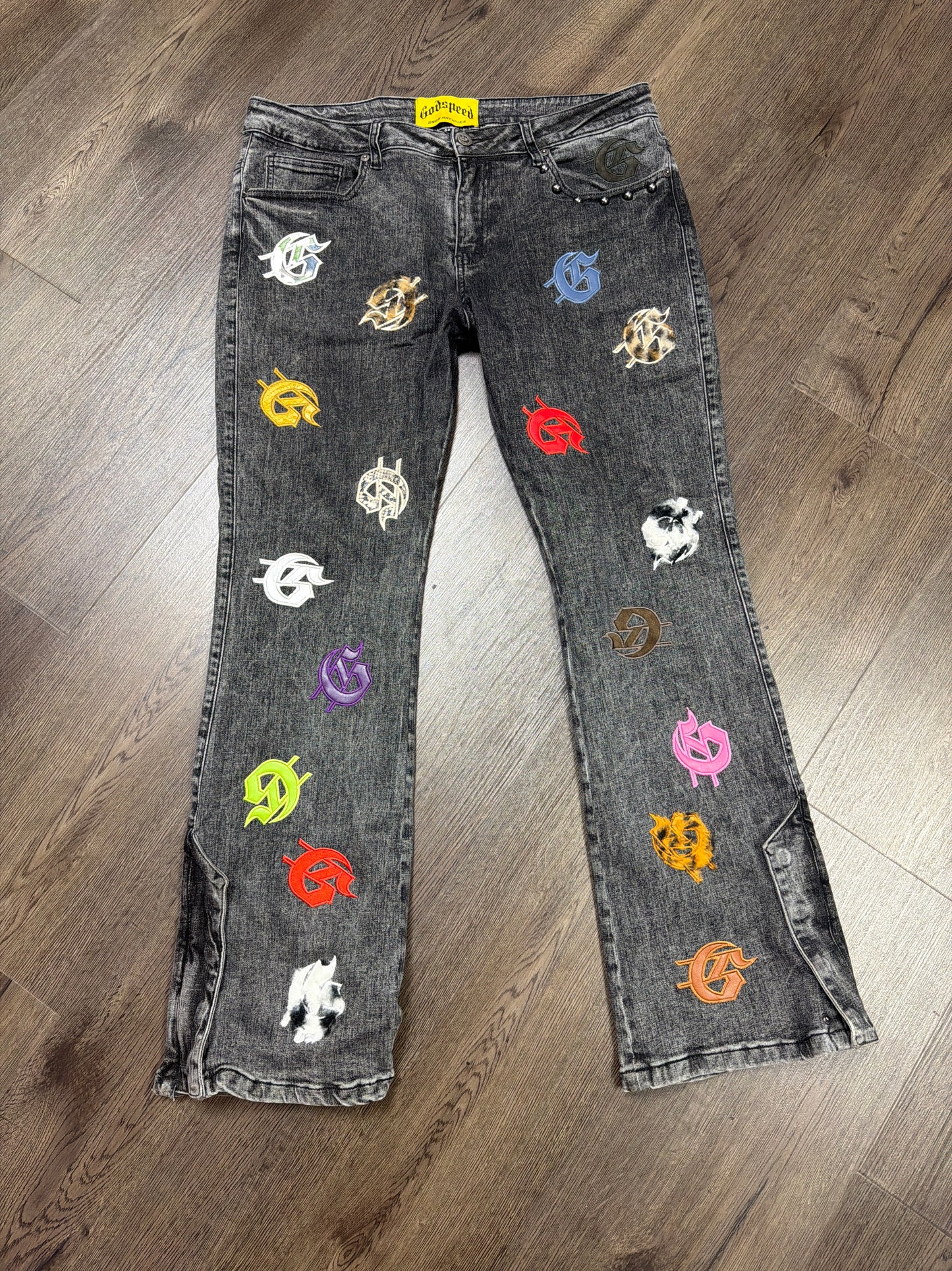 Godspeed Multicolor Patch Jeans