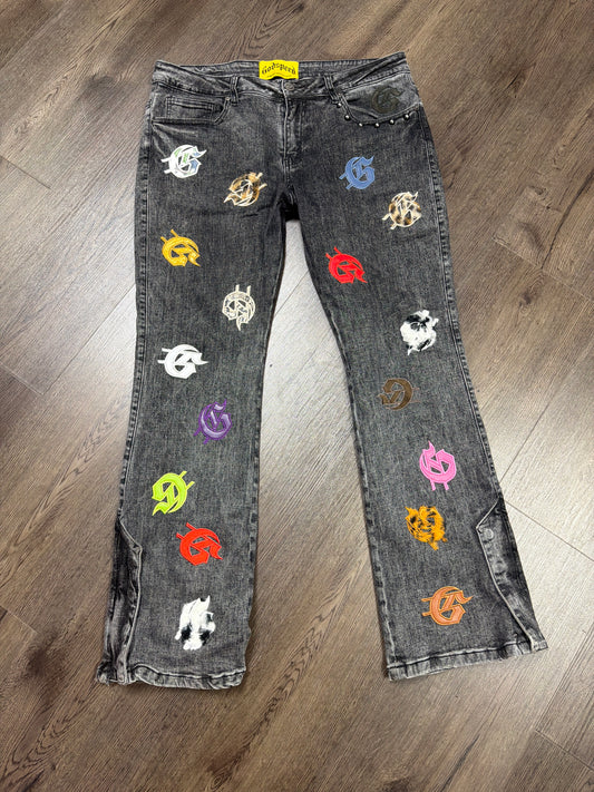 Godspeed Multicolor Patch Jeans