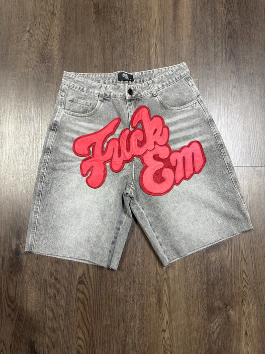 Fuck Em Jorts Red Patch