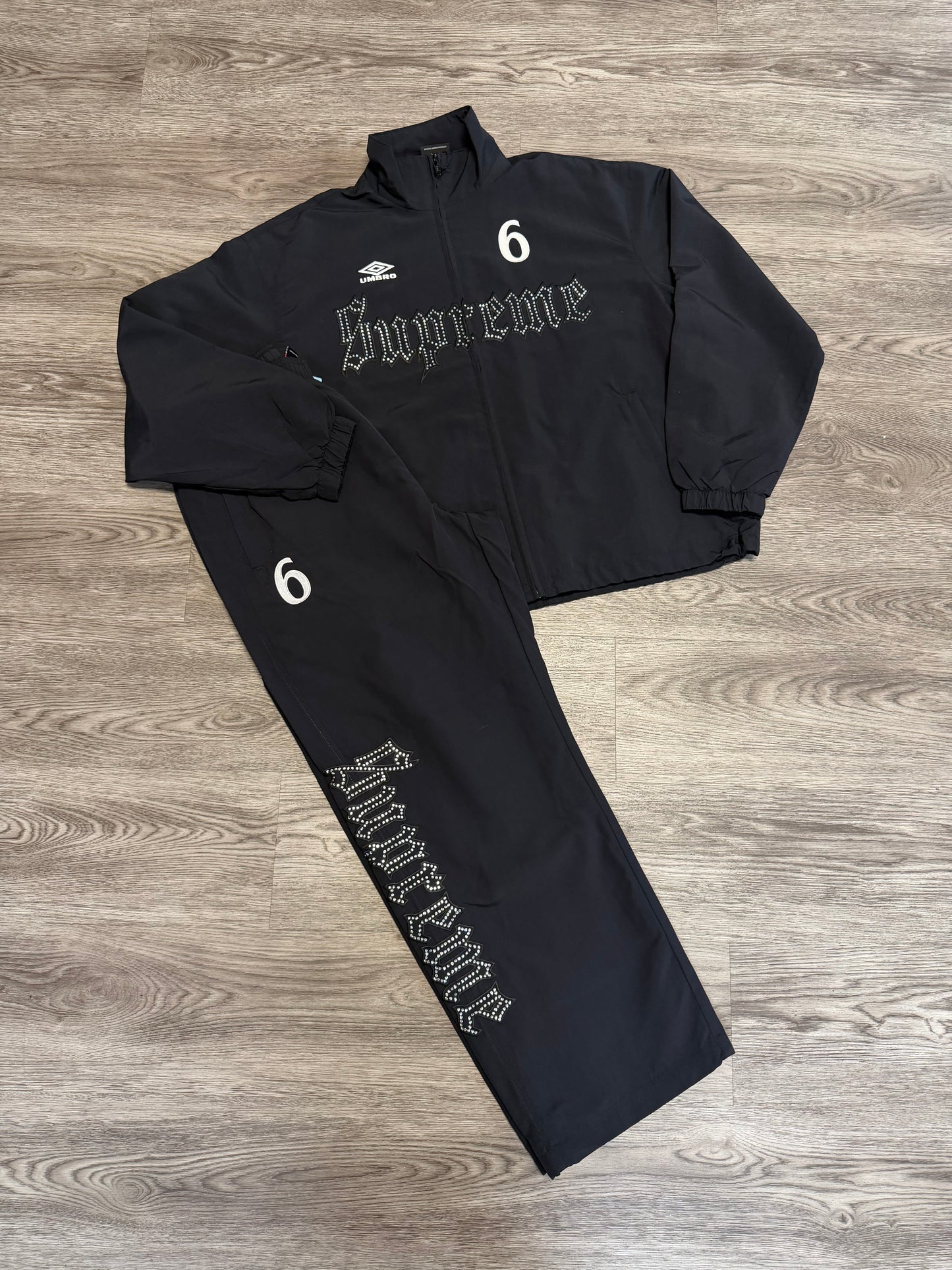 Supreme Rhinestone Black Track Set