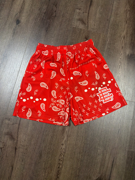 EE Red Bandana Shorts