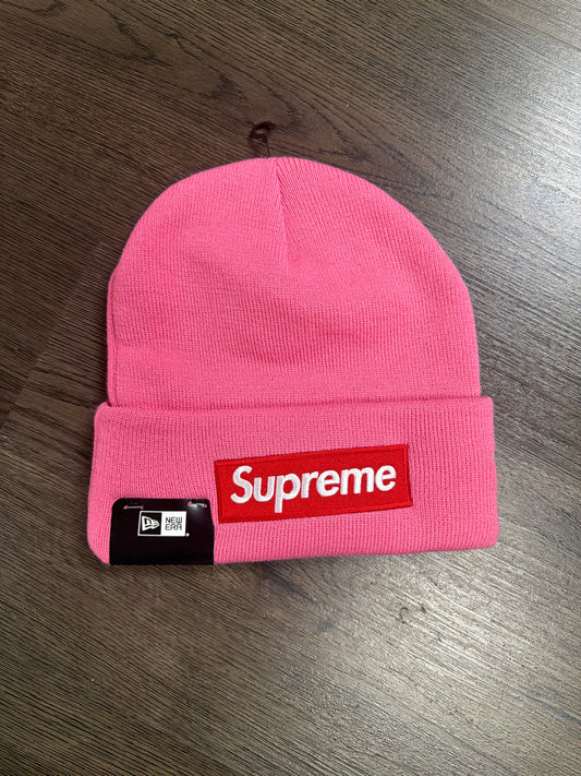 Supreme Pink Box Logo Beanie
