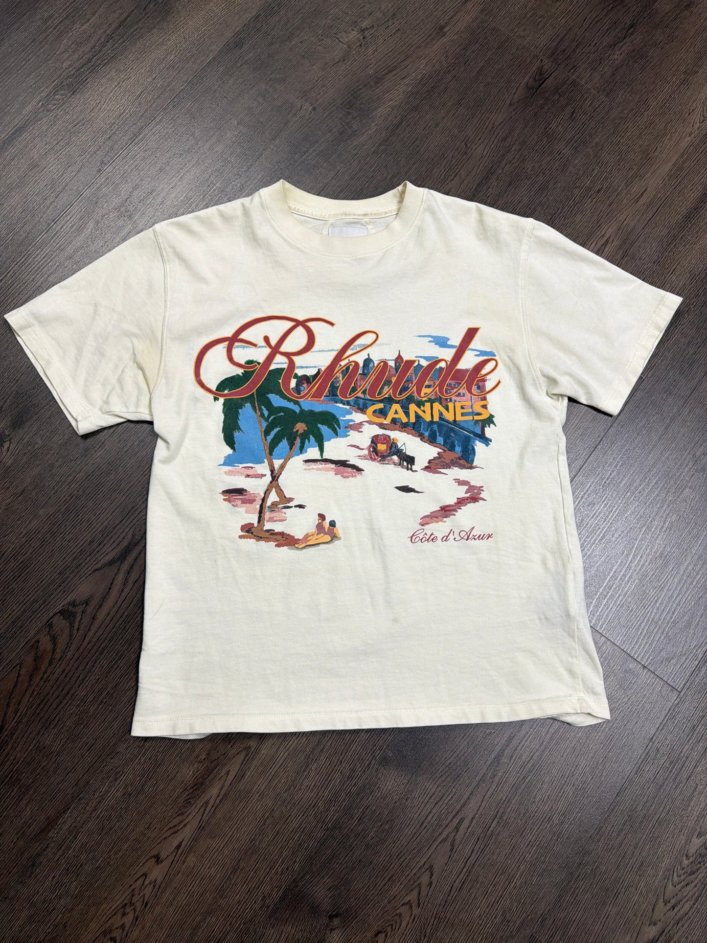 Rhude Cannes Cream Tee
