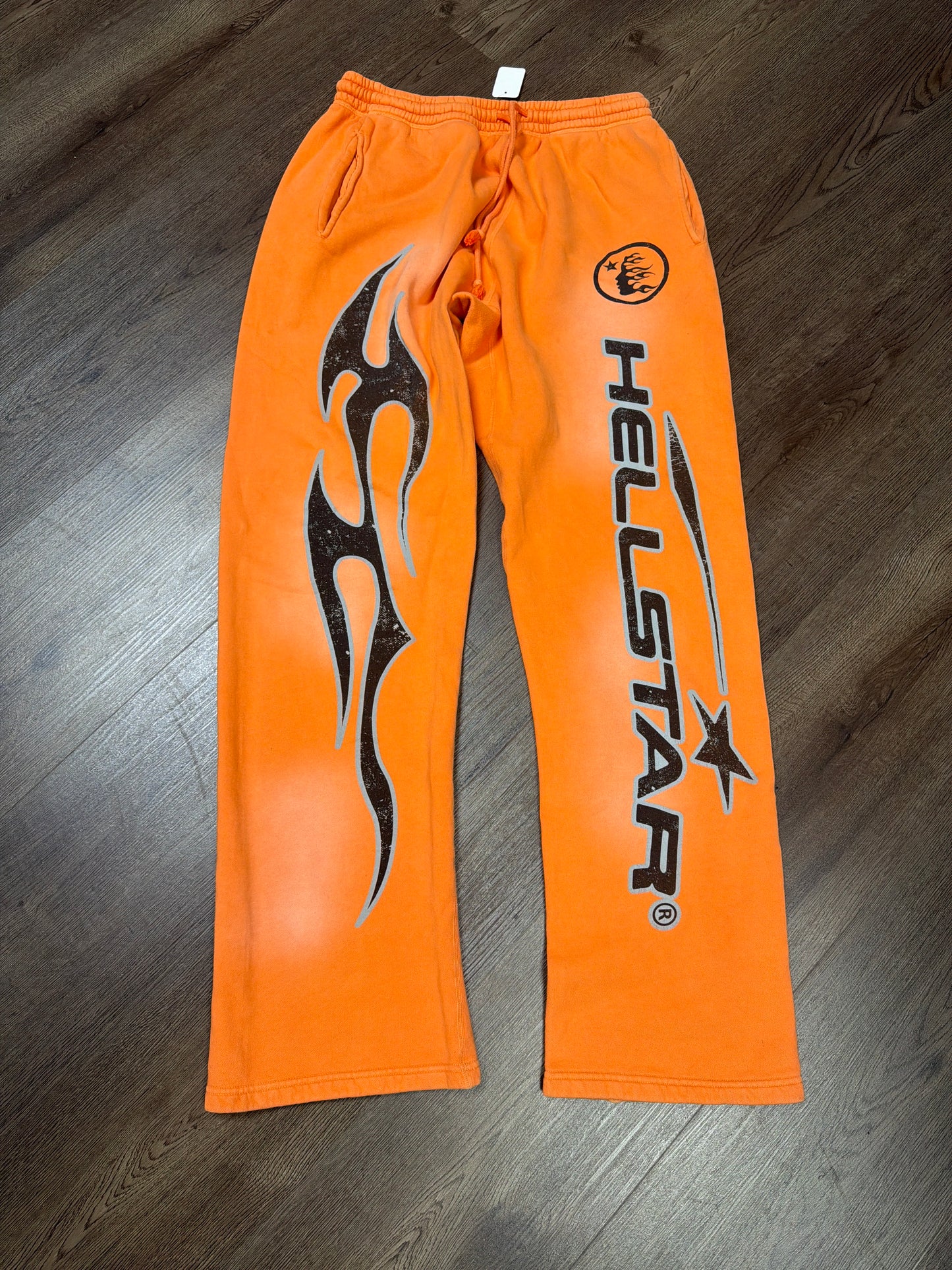 Hellstar Orange Flame Sweatpants