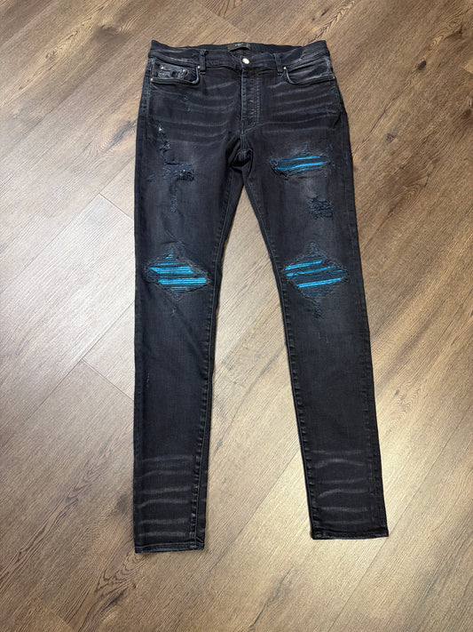 Amiri MX 1 Aqua Blue Patch