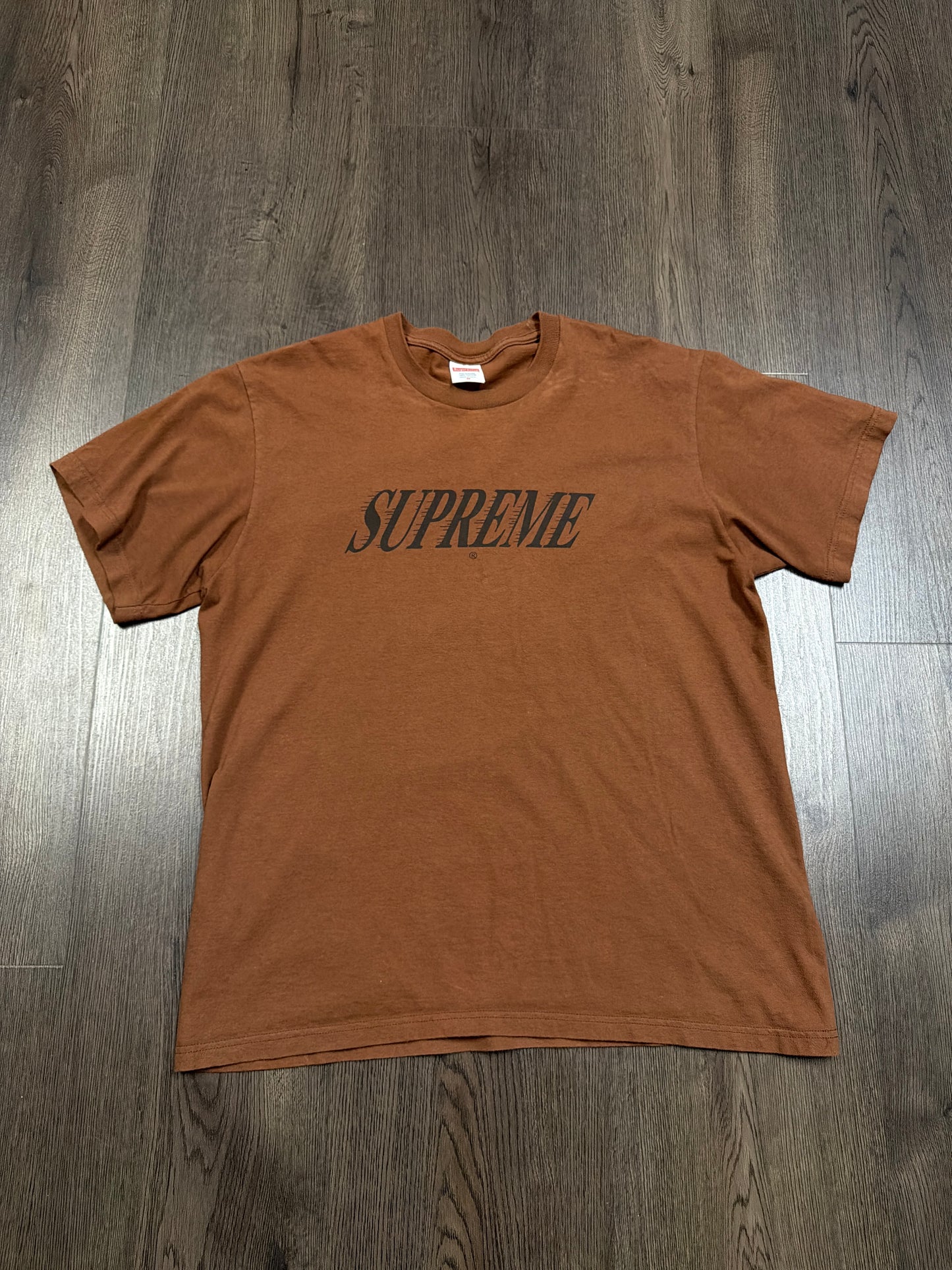 Supreme Brown Slap Shot Tee