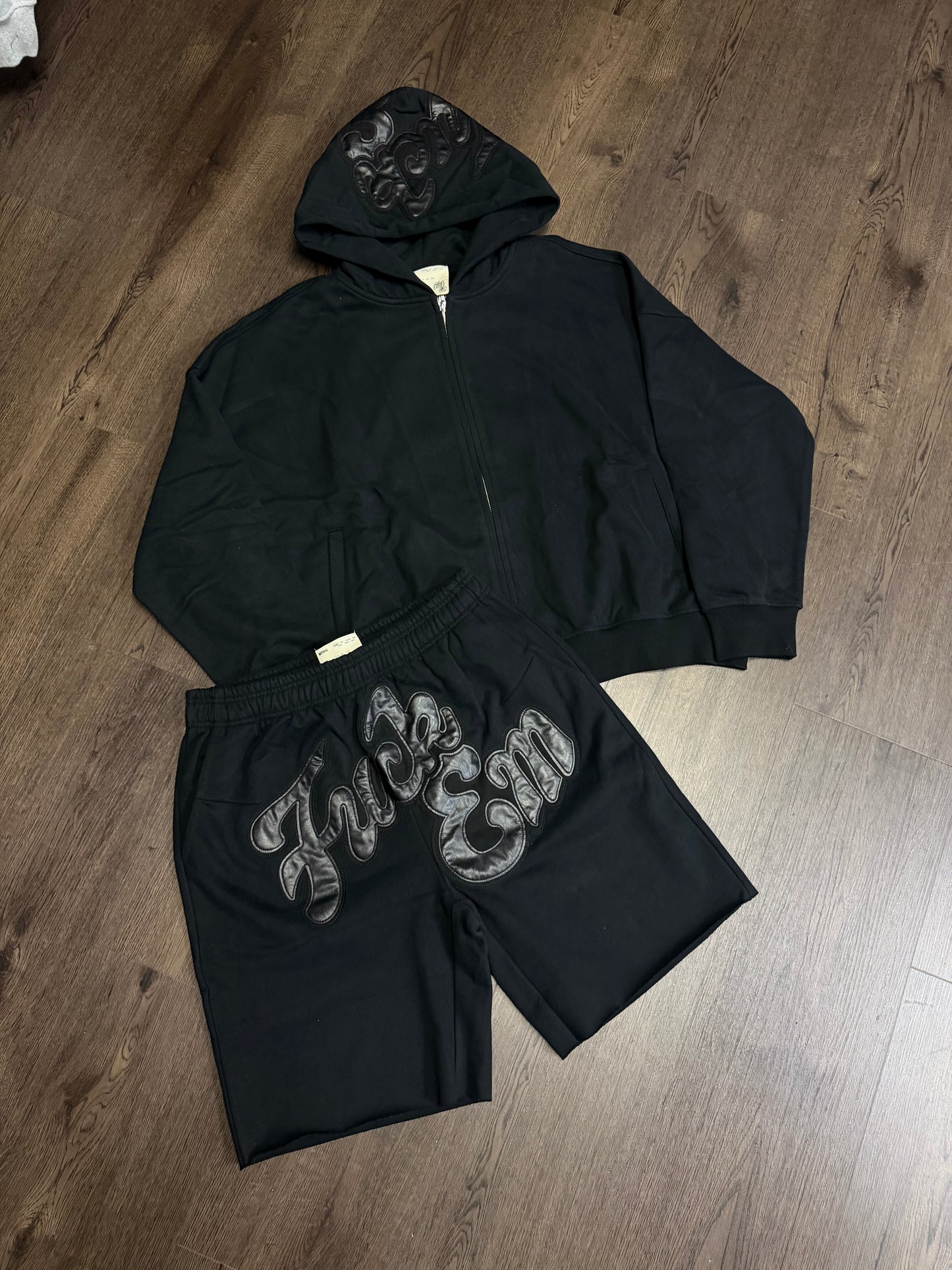 Fuck Em Black Short Set