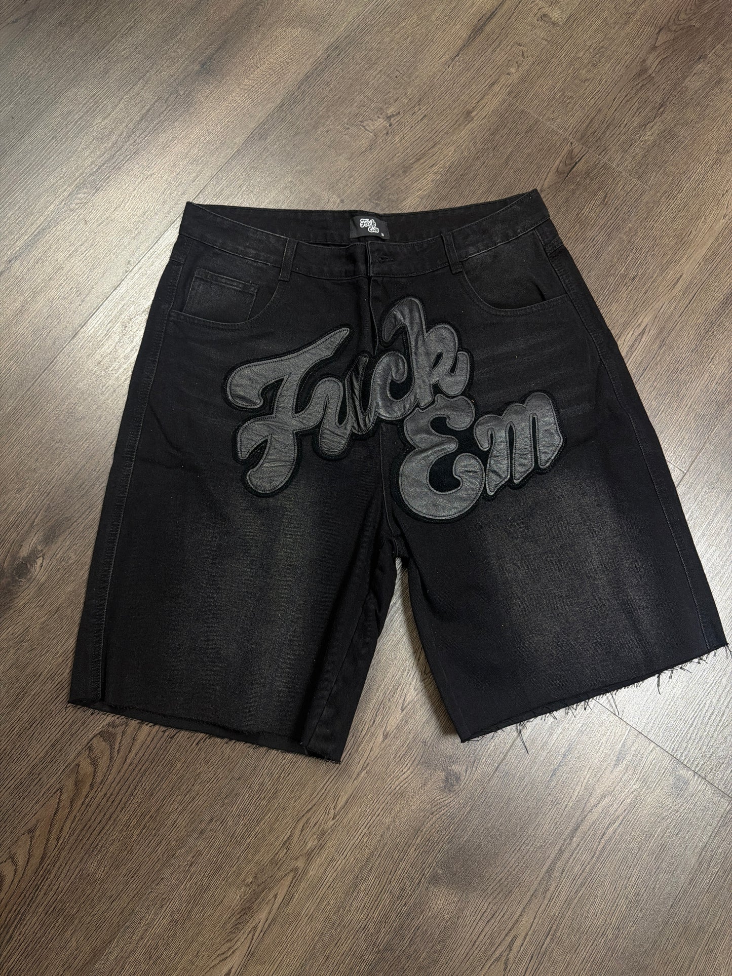 Fuck Em Jorts Black Patch