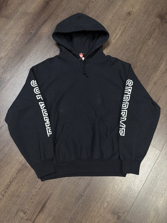 Supreme Black Paneled Hoodie