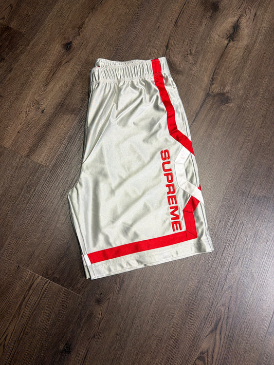 Supreme Grey Red Shorts