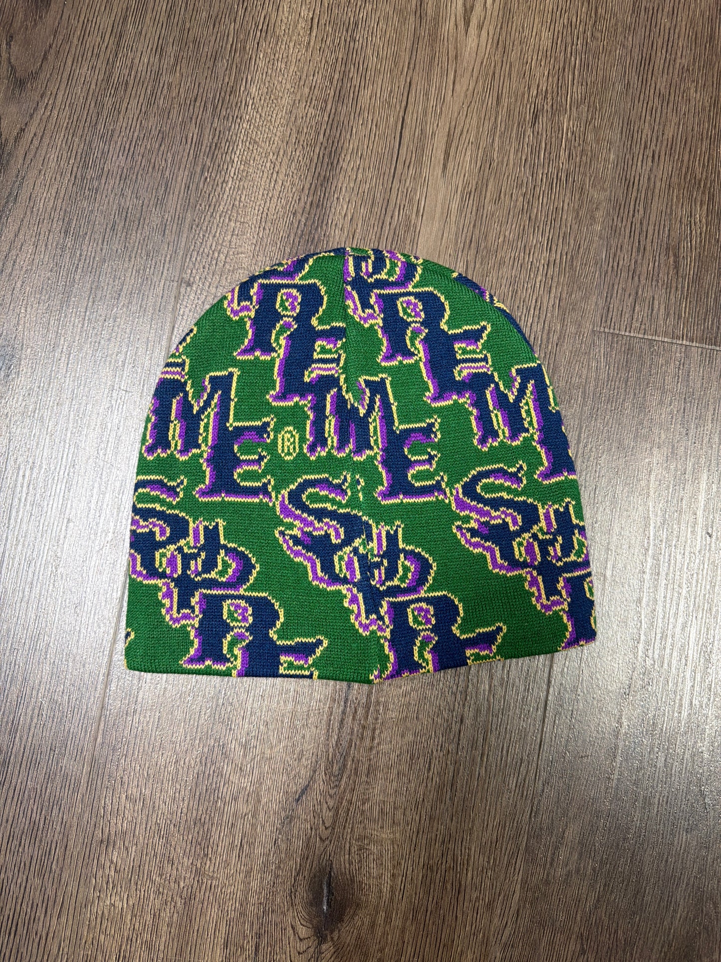 Supreme Green Outline Beanie