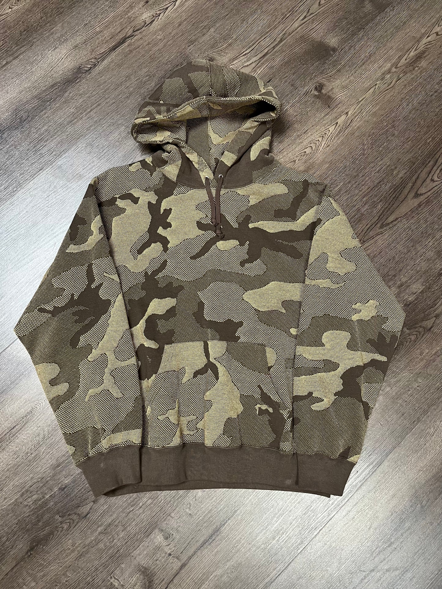 Supreme Jacquard Brown Camo Hoodie