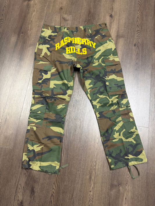 Raspberry Hills Camo Cargo Pants