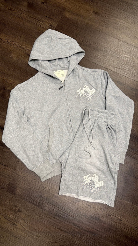 Fuck Em Grey Double Patch Set