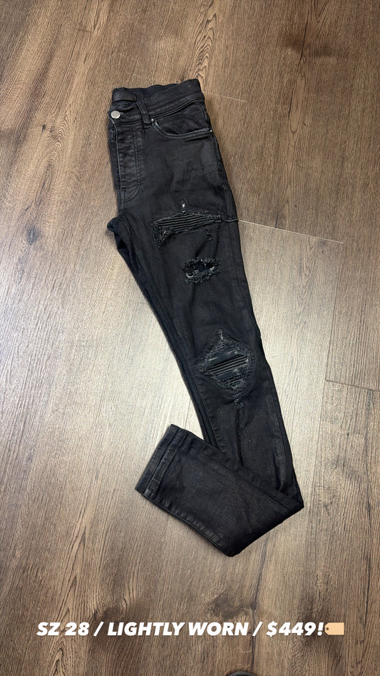 Amiri MX 1 Black Wax Patch