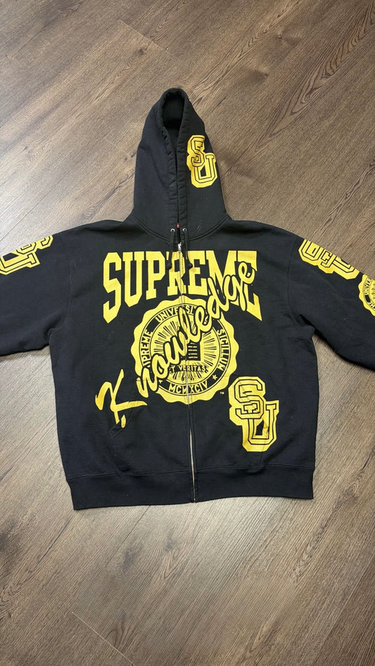 Supreme Knowledge Yellow Black Zip Up