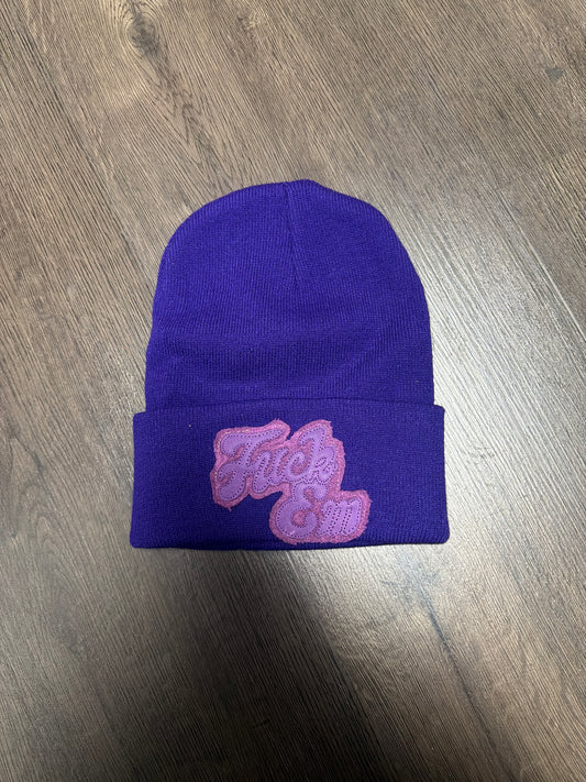 Fuck Em Purple Beanie
