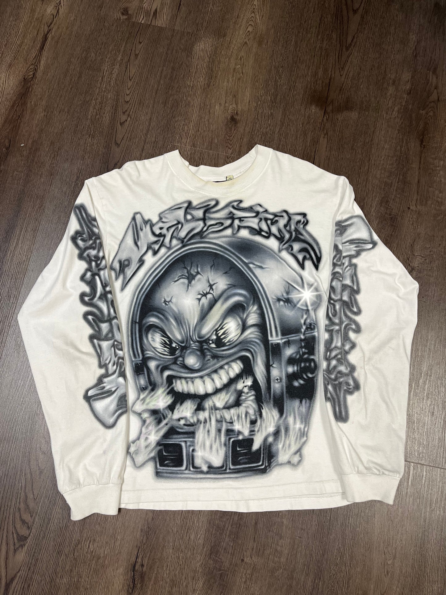 Hellstar White Grey Mark 8:36 Long-Sleeve