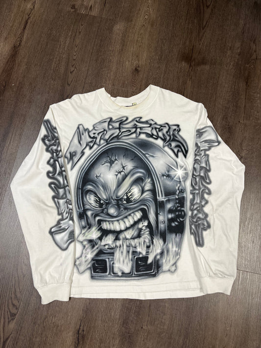 Hellstar White Grey Mark 8:36 Long-Sleeve