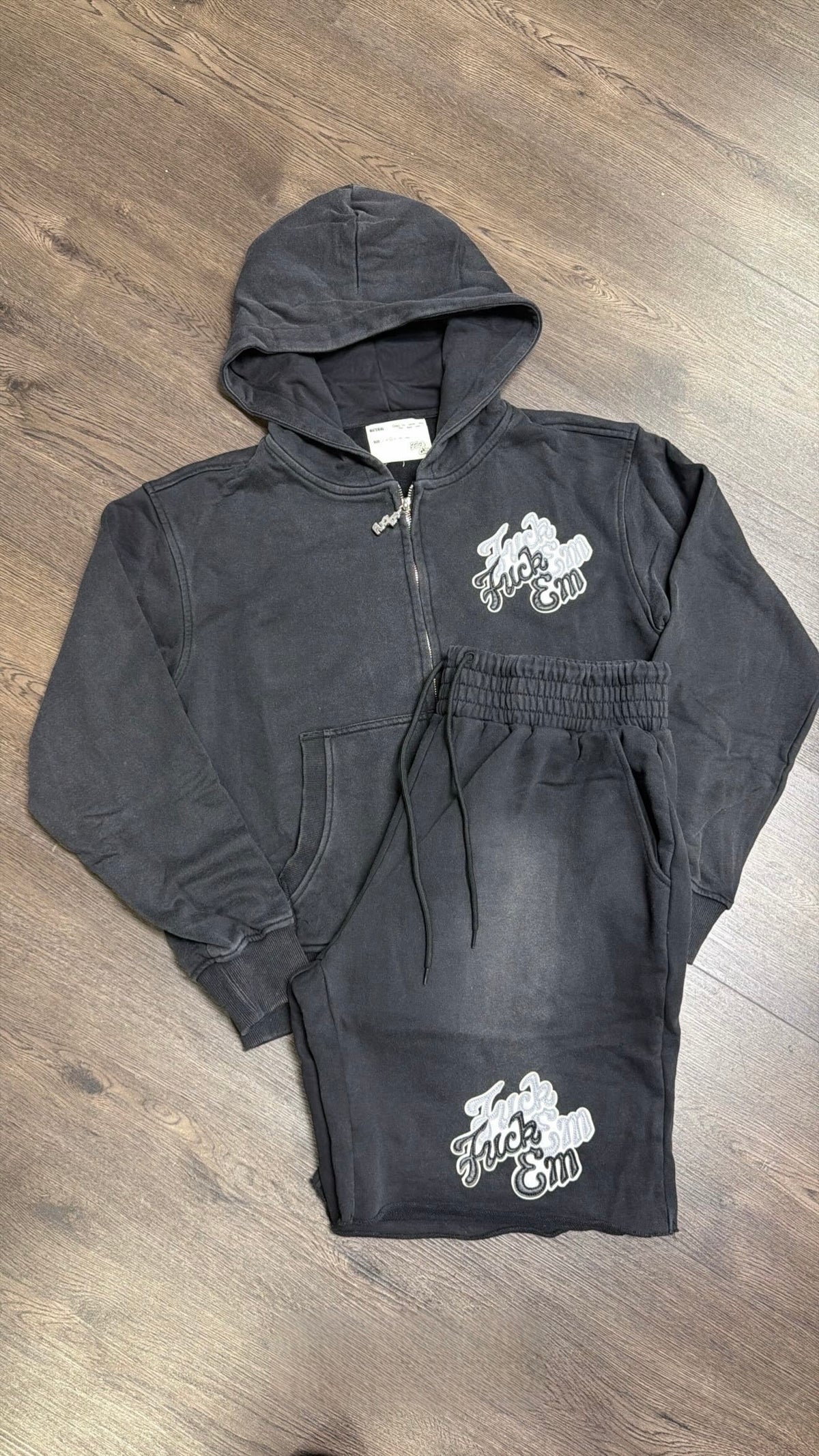 Fuck Em Black Double Patch Set