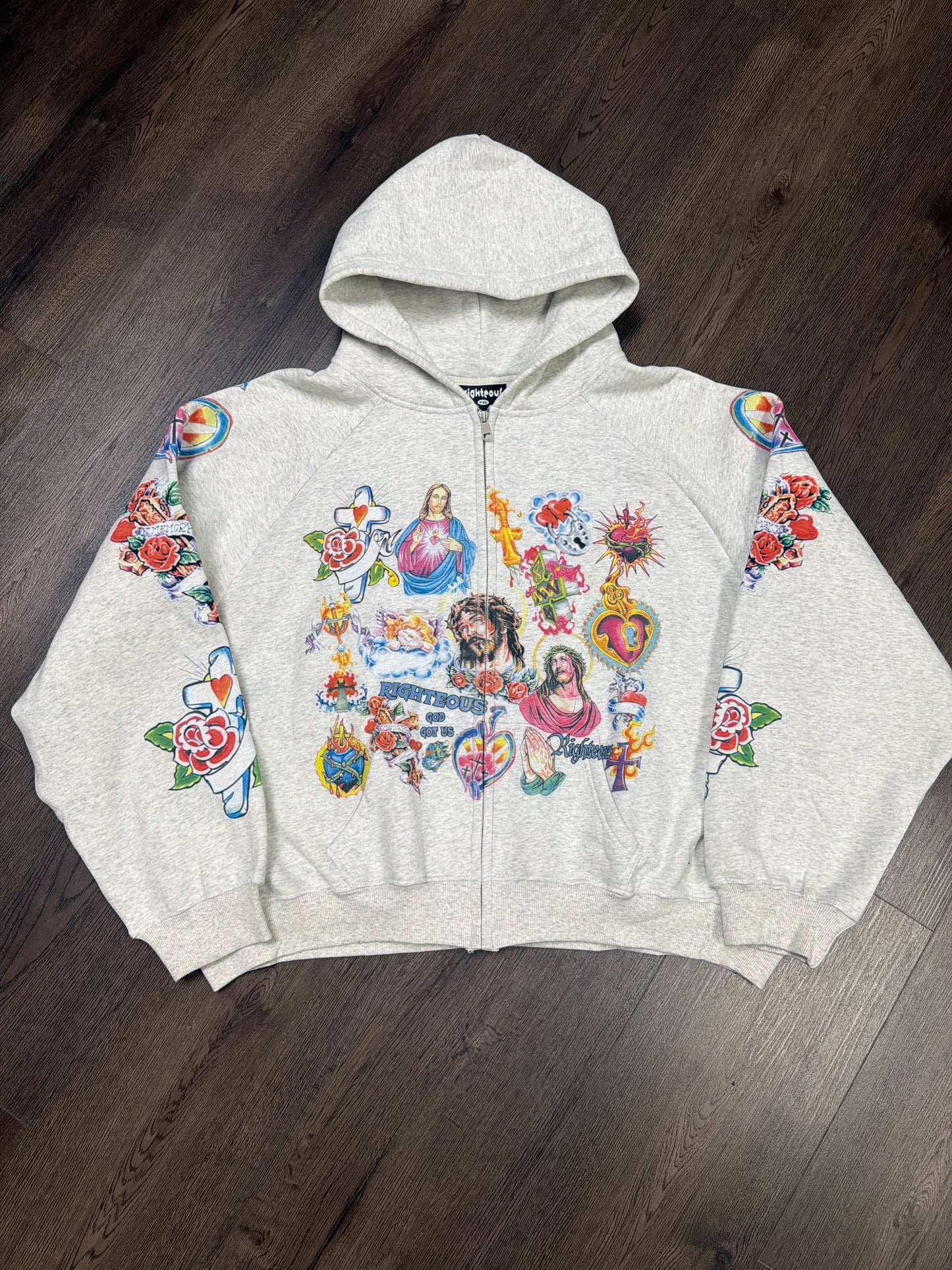 Righteous Grey Zip Up