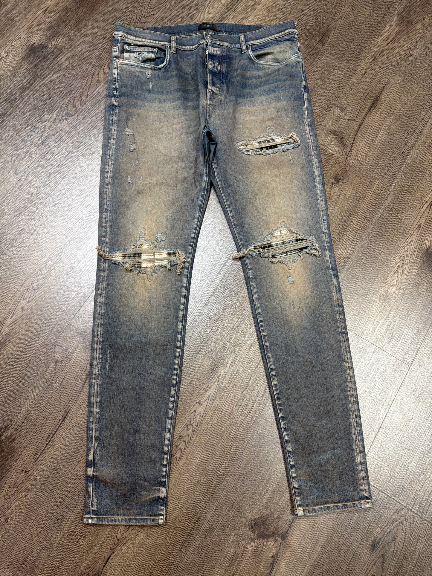 Amiri MX 1 Black White Marble Patch