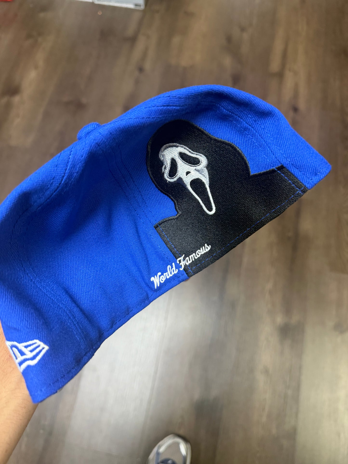 Supreme Ghostface Blue Box Logo Fitted Hat