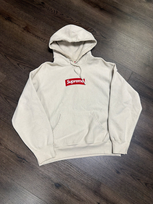 Supreme Cream Box Logo Hoodie