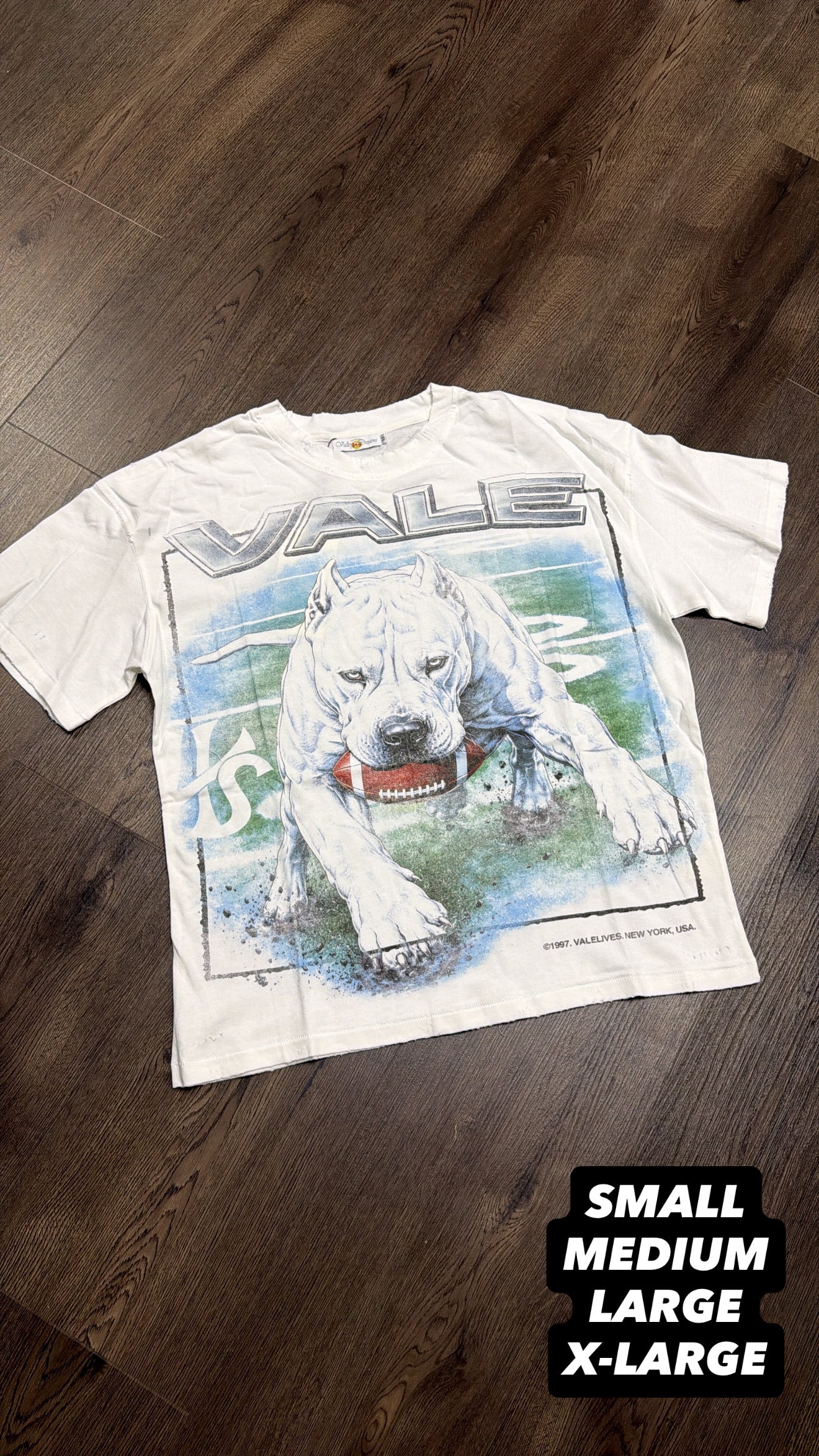 Vale Forever Dog Football Tee