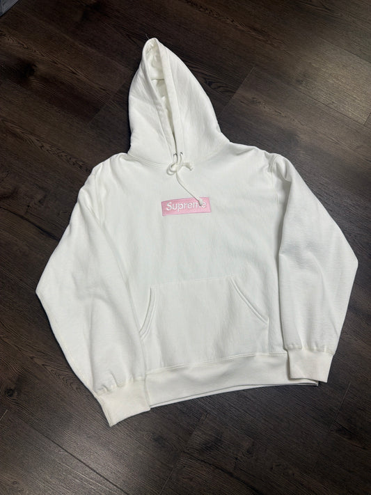 Supreme Pink Box Logo Hoodie