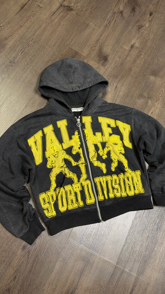 Valley Dreams Black Yellow Zip Up