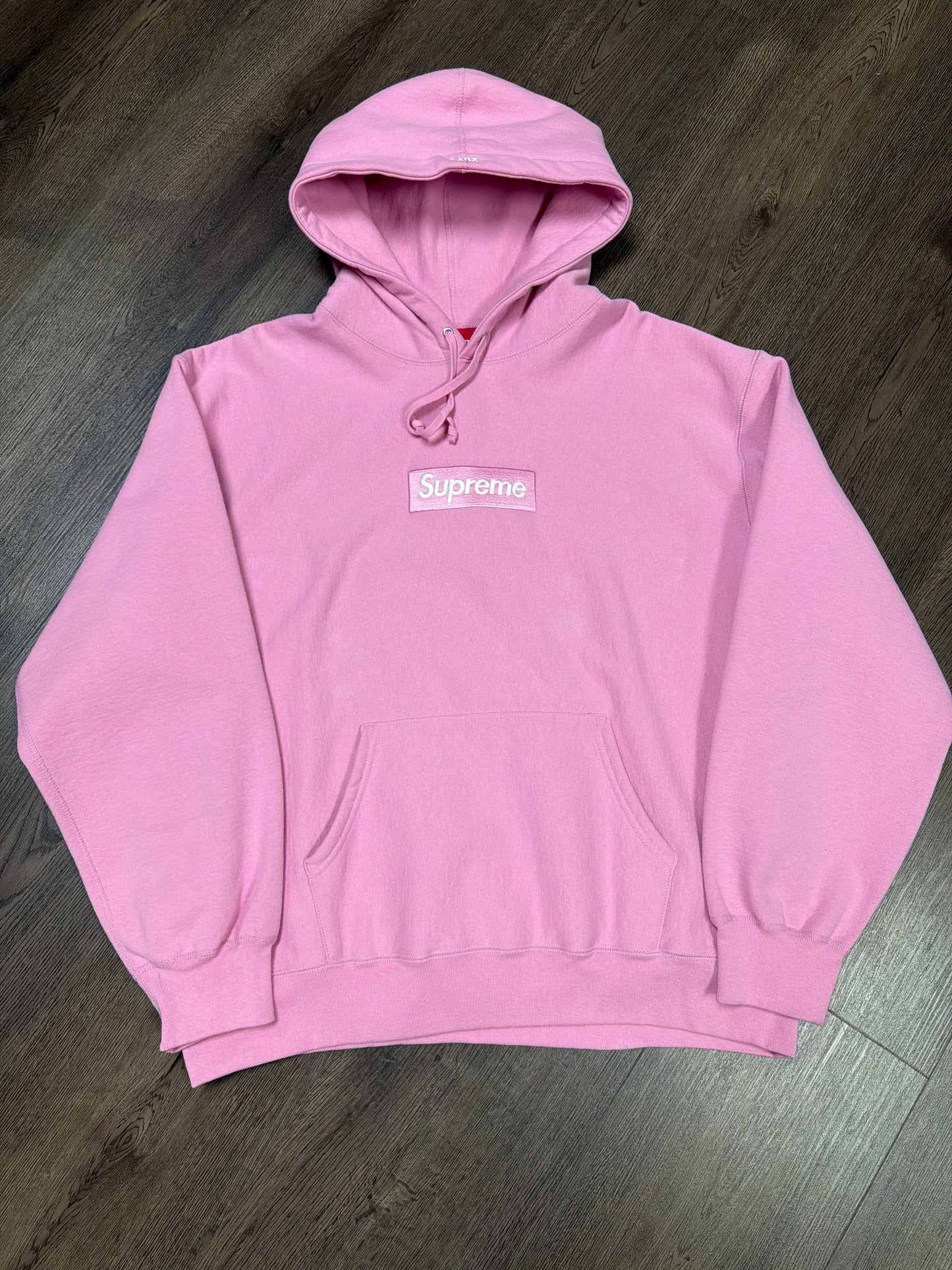 Supreme Pink Box Logo Hoodie