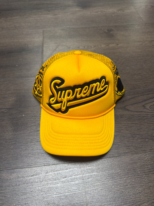 Supreme Yellow/Black University Hat