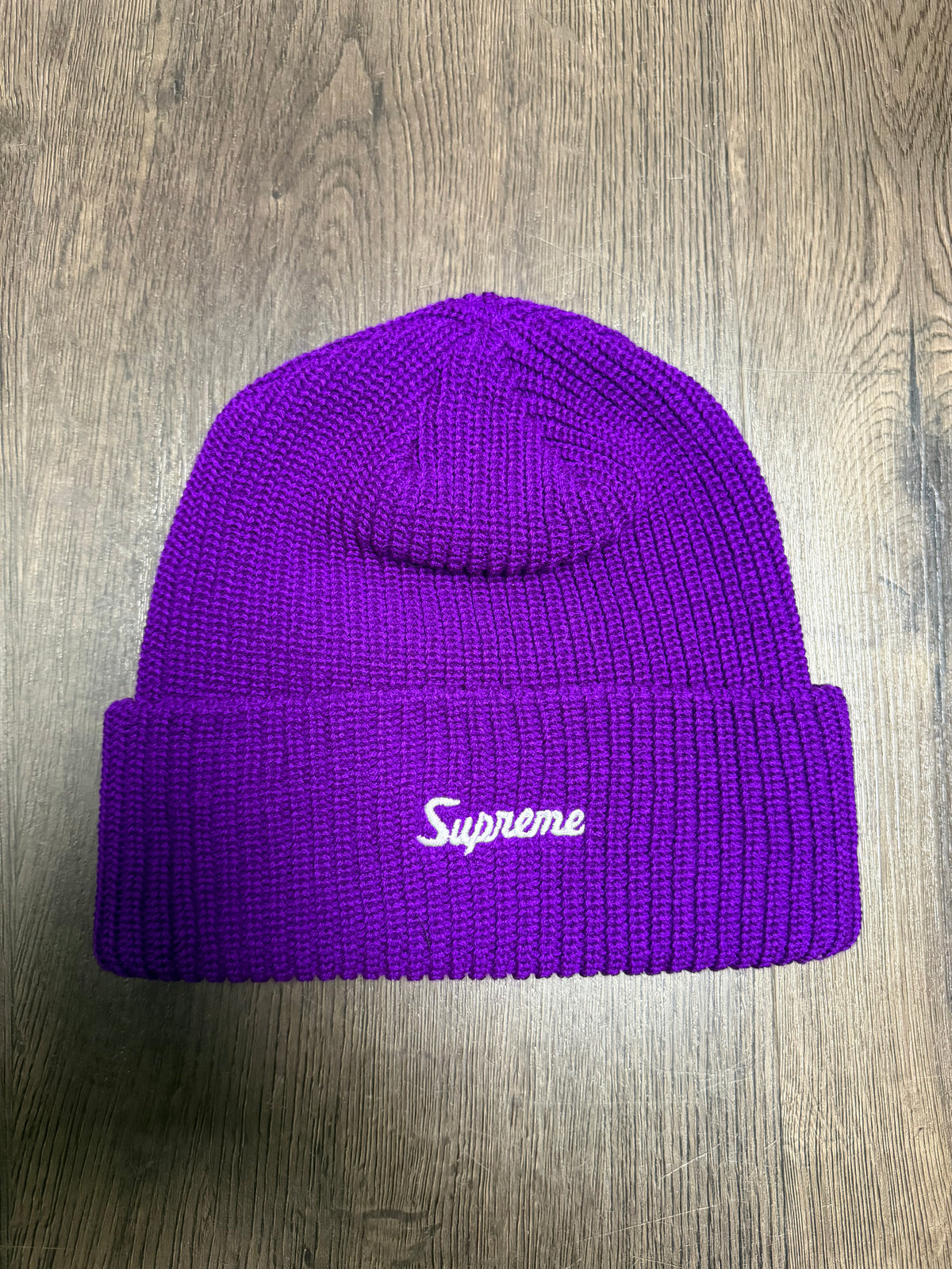 Supreme Purple Loose Gauge Beanie