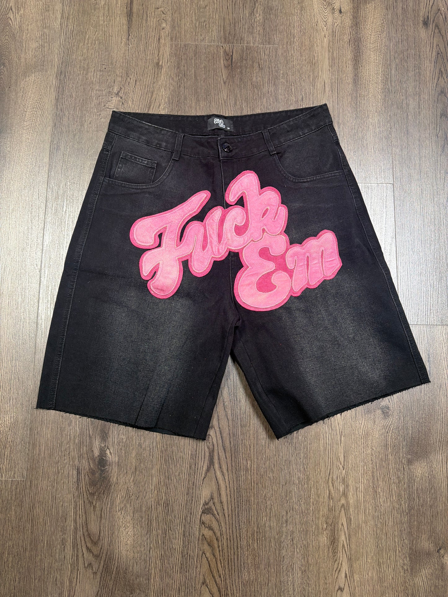Fuck Em Jorts Pink Patch
