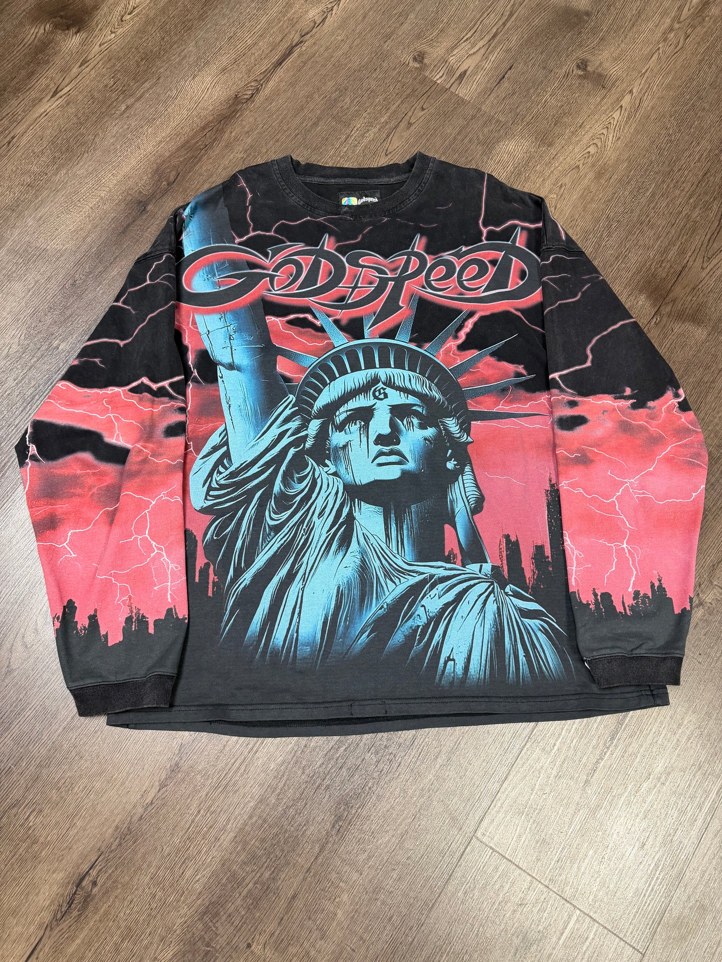 Godspeed Statue of Liberty Lightning Long-Sleeve