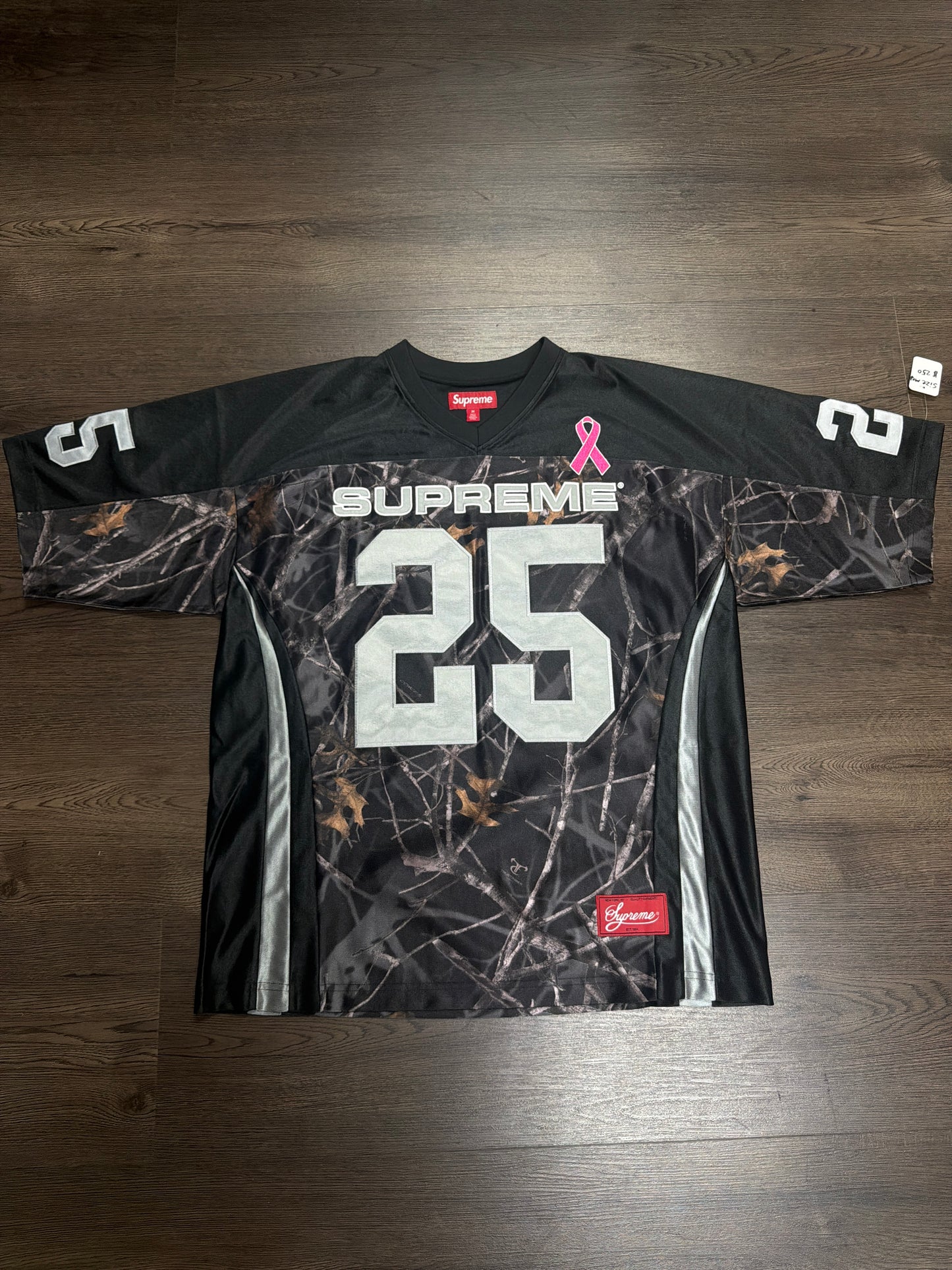 Supreme Breast Cancer Awareness Black Football Jersey