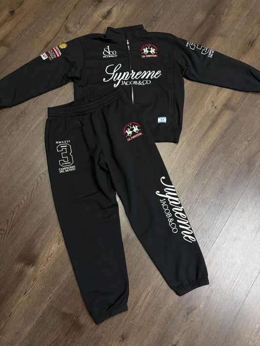 Supreme La Martina Black Full Set