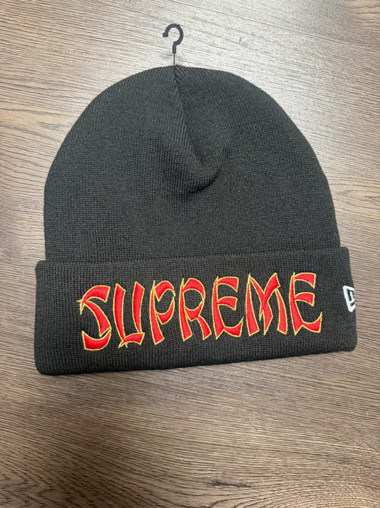 Supreme Black Action Beanie