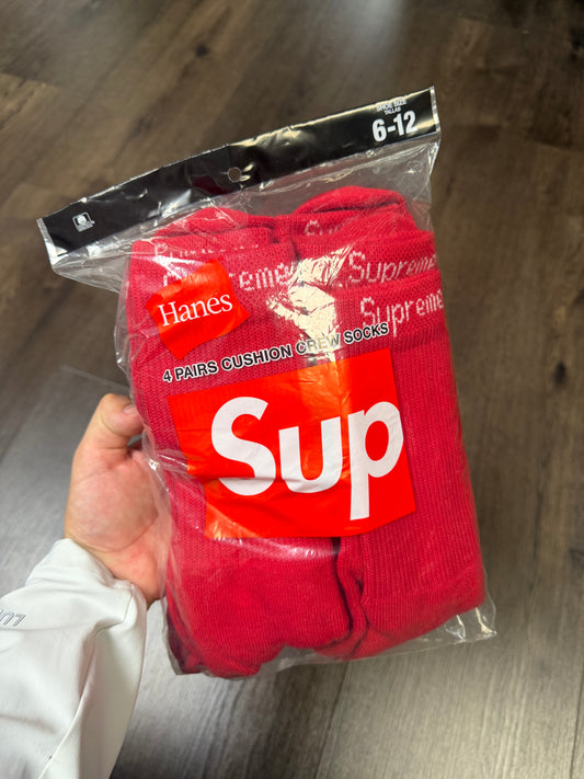Supreme Red Socks