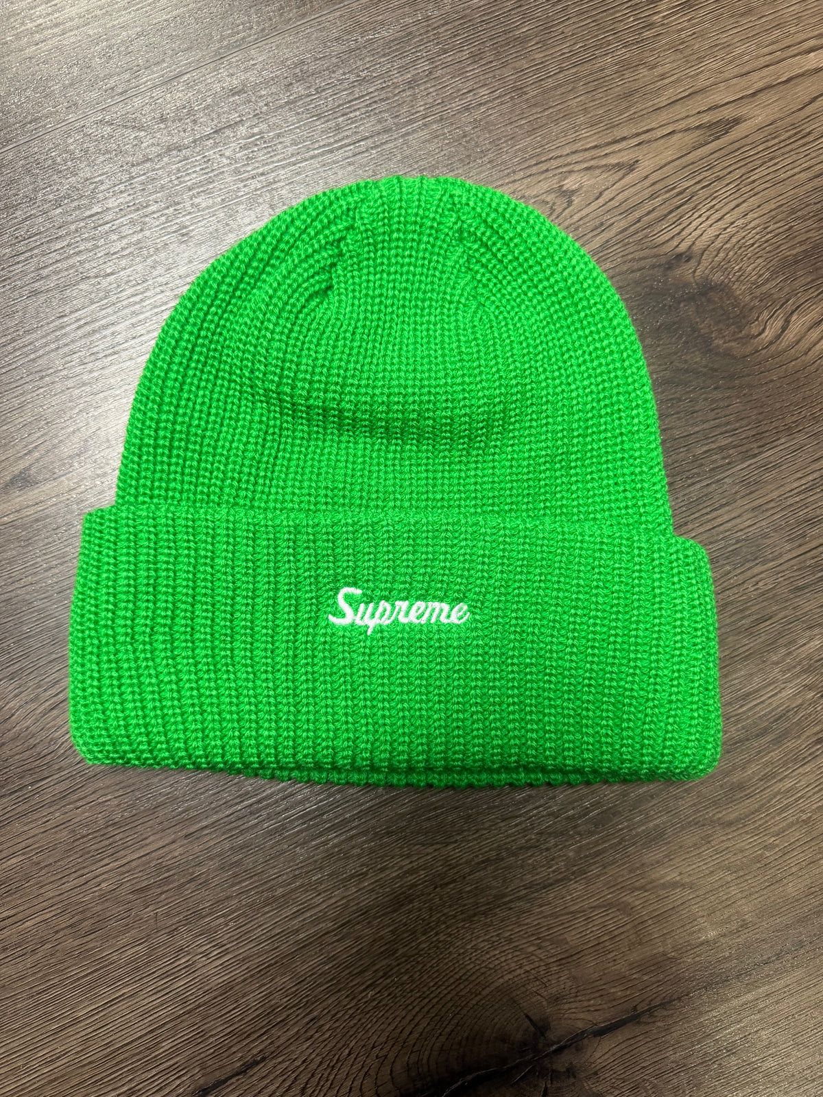 Supreme Green Loose Gauge Beanie