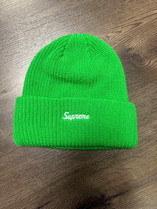 Supreme Green Loose Gauge Beanie