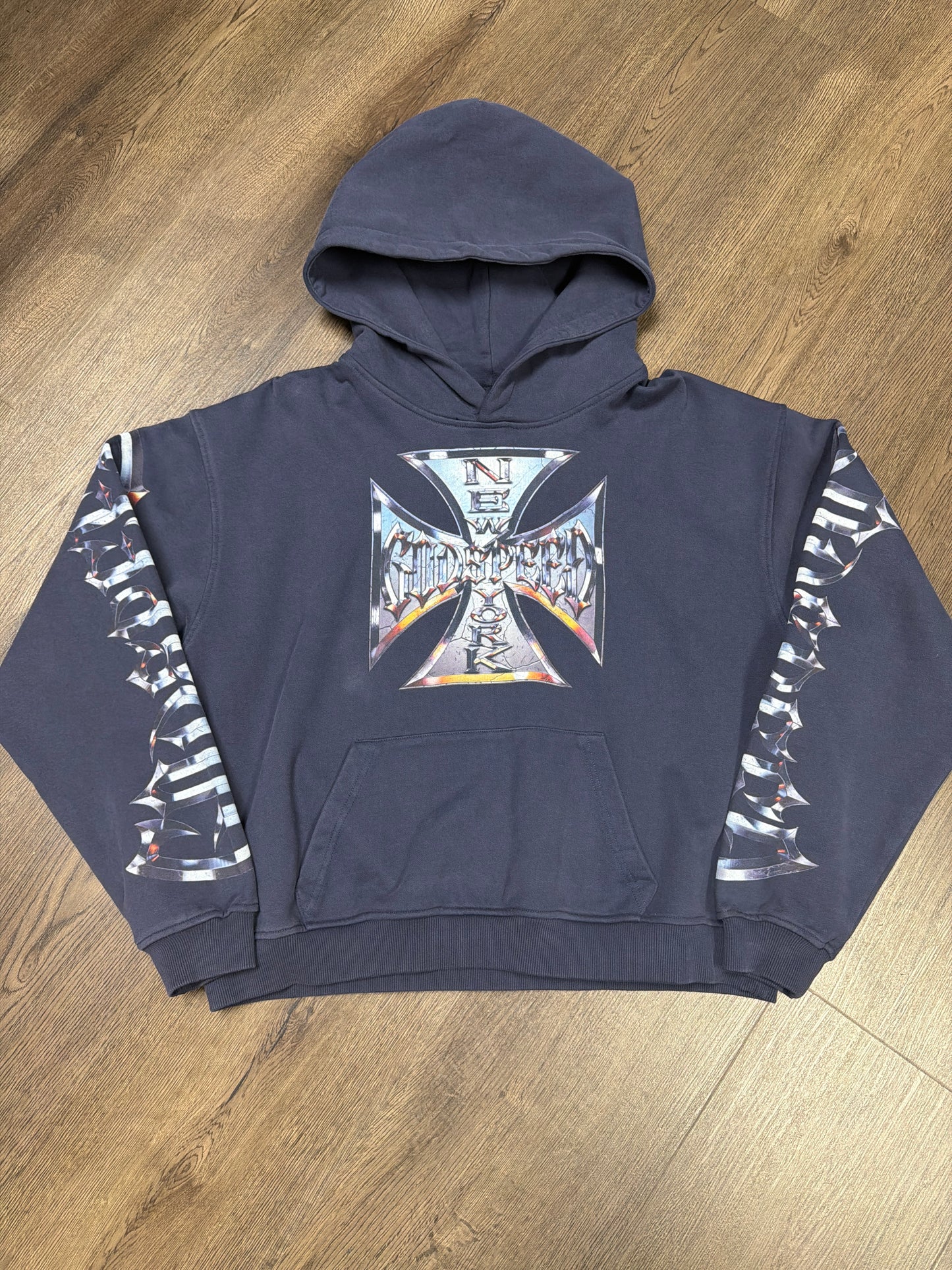 Godspeed Chrome Motto Navy Hoodie