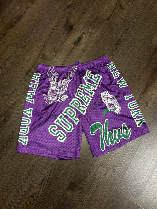 Supreme Purple Green Shorts
