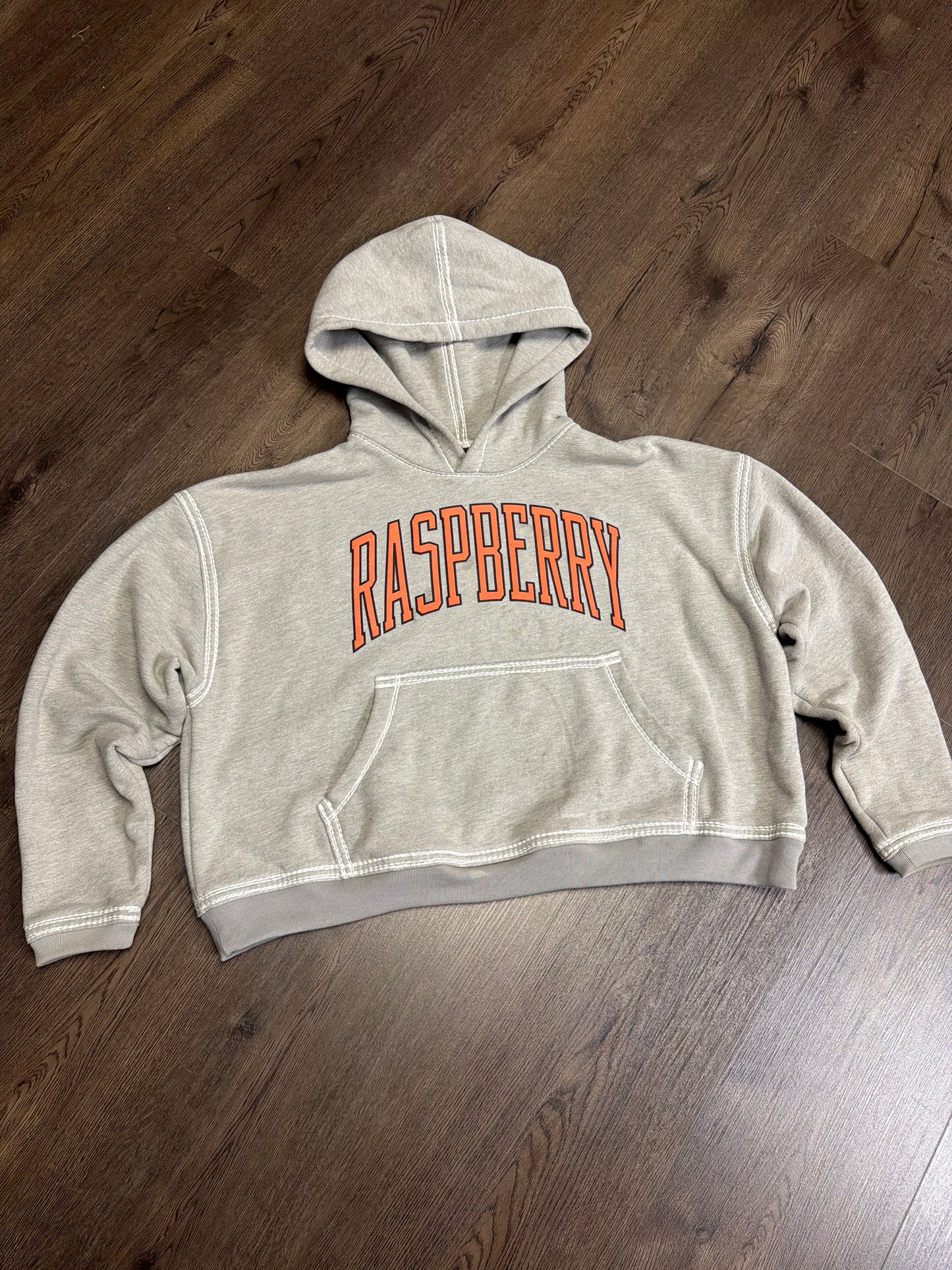 Raspberry Hills Grey Orange Hoodie