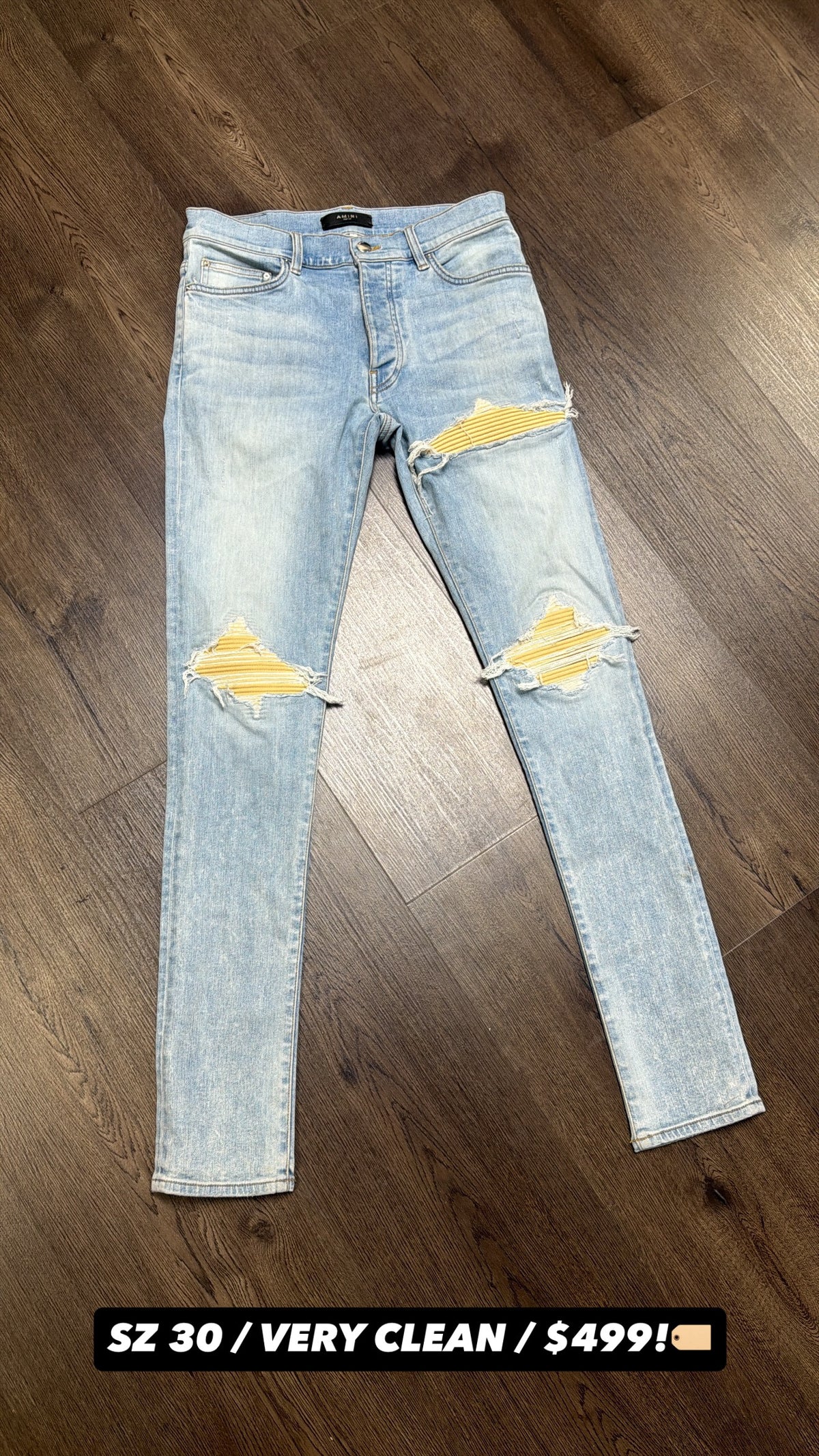 Amiri MX 1 Yellow Patch