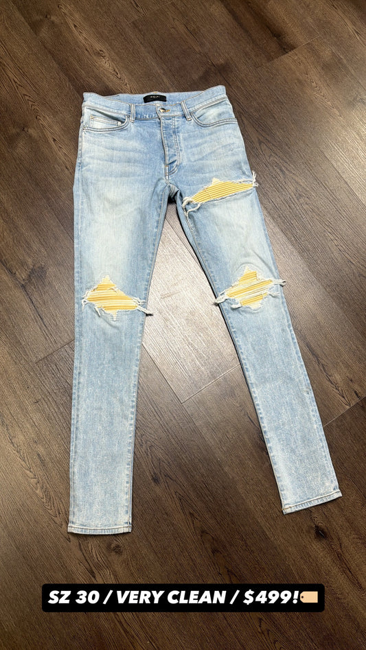 Amiri MX 1 Yellow Patch