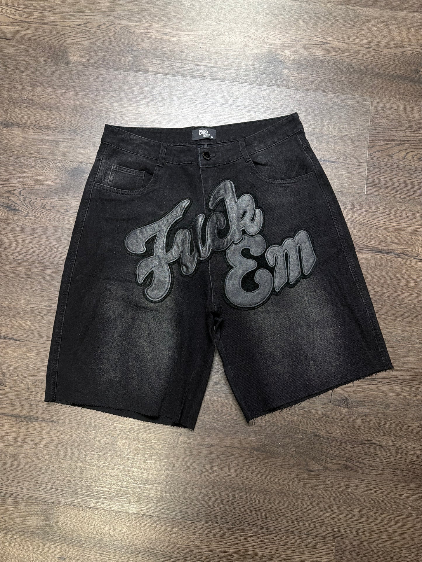 Fuck Em Jorts Black Patch